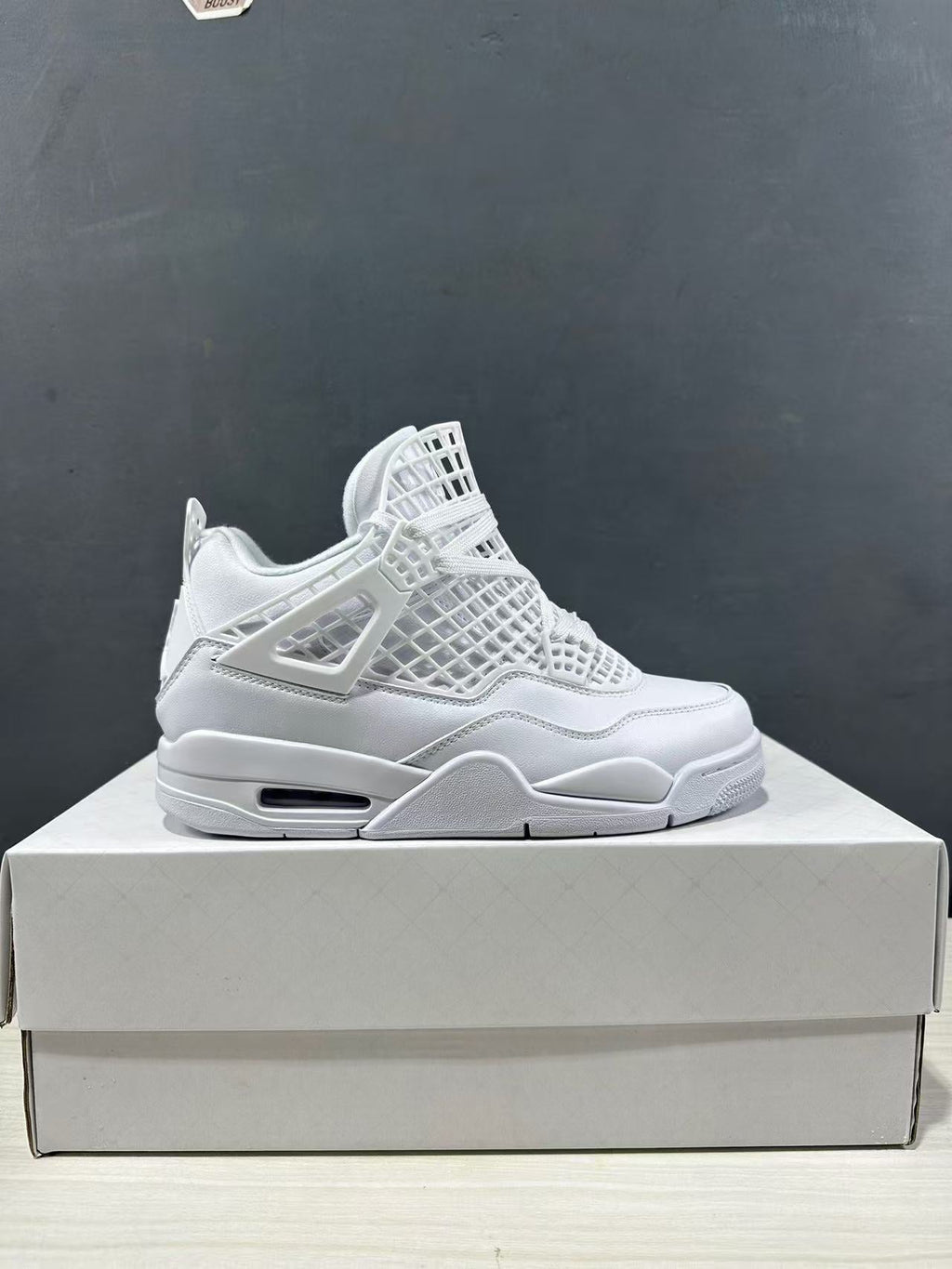 Air Jordan 4 Net White Sneakers FN7251-107 - product image from the listing.