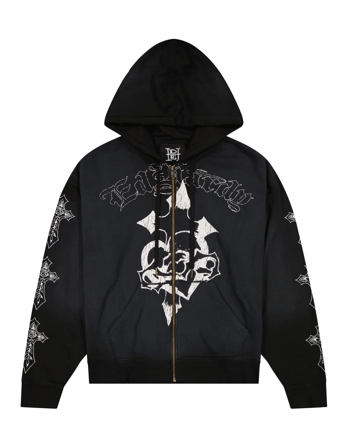 CROSSES BOXY ZIP HOODIE by ED HARDY — product image