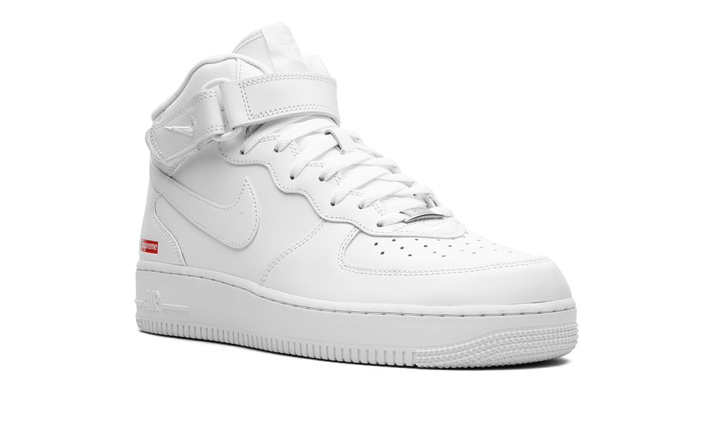 "Supreme - Mini Box Logo White" Air Force 1 Mid FZ8784 100 - product image from the listing.