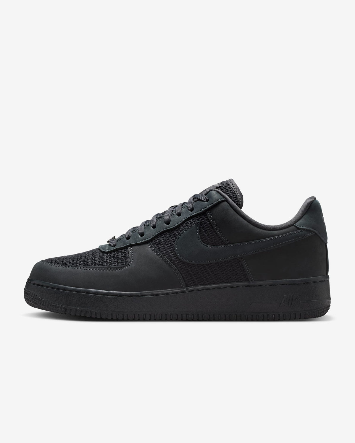Anthracite — Nike Air Force 1 Low Woven Sneakers II9807-001
