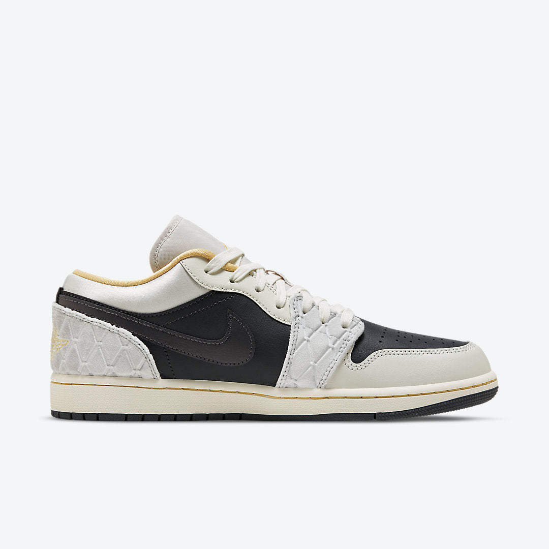 Beaded Swoosh — Air Jordan 1 Low SE Sneakers DV1762-001