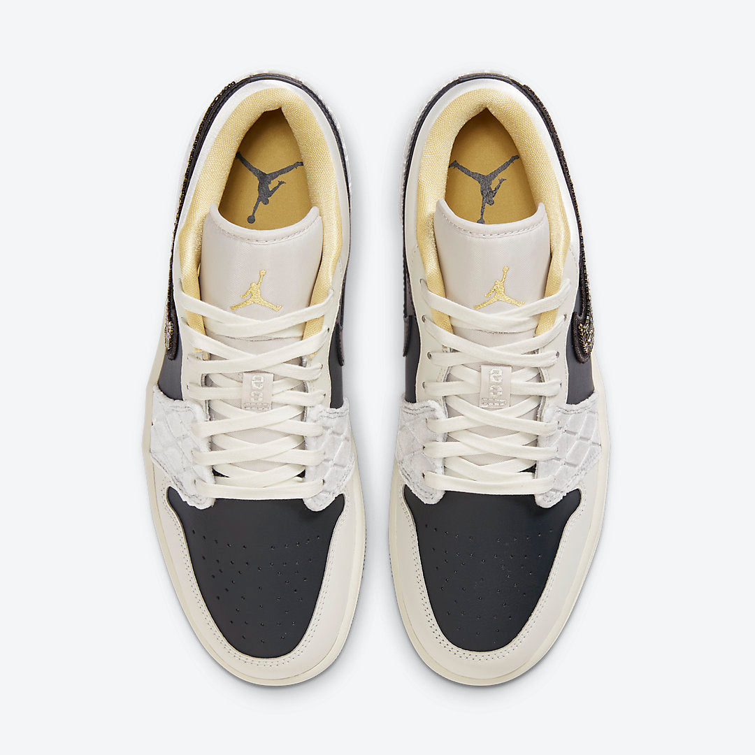 Beaded Swoosh — Air Jordan 1 Low SE Sneakers DV1762-001
