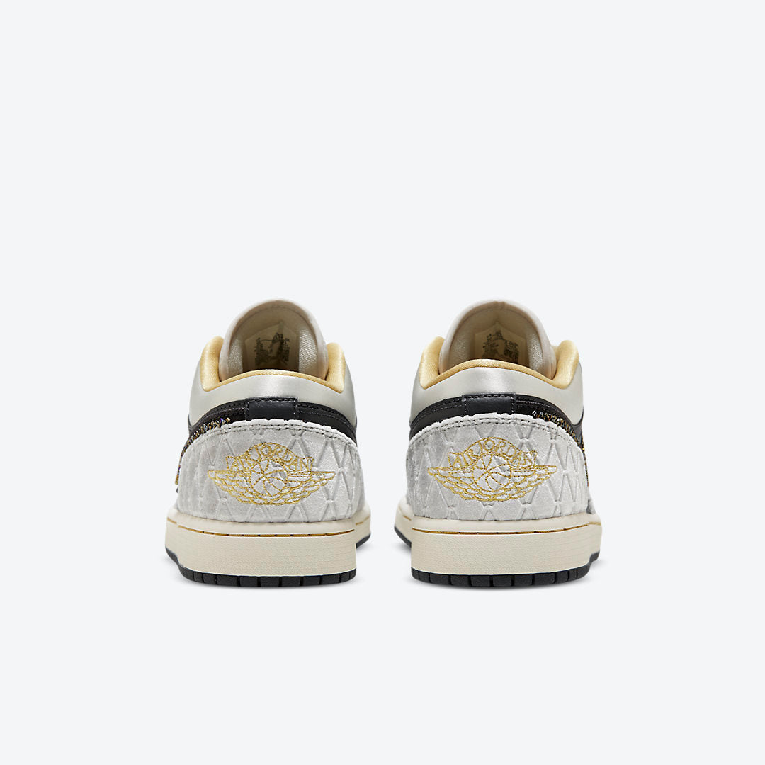 Beaded Swoosh — Air Jordan 1 Low SE Sneakers DV1762-001