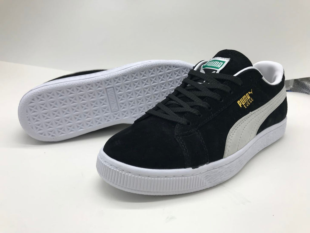 Puma Low-Top Sneakers in Suede Black and White - product image from the listing.