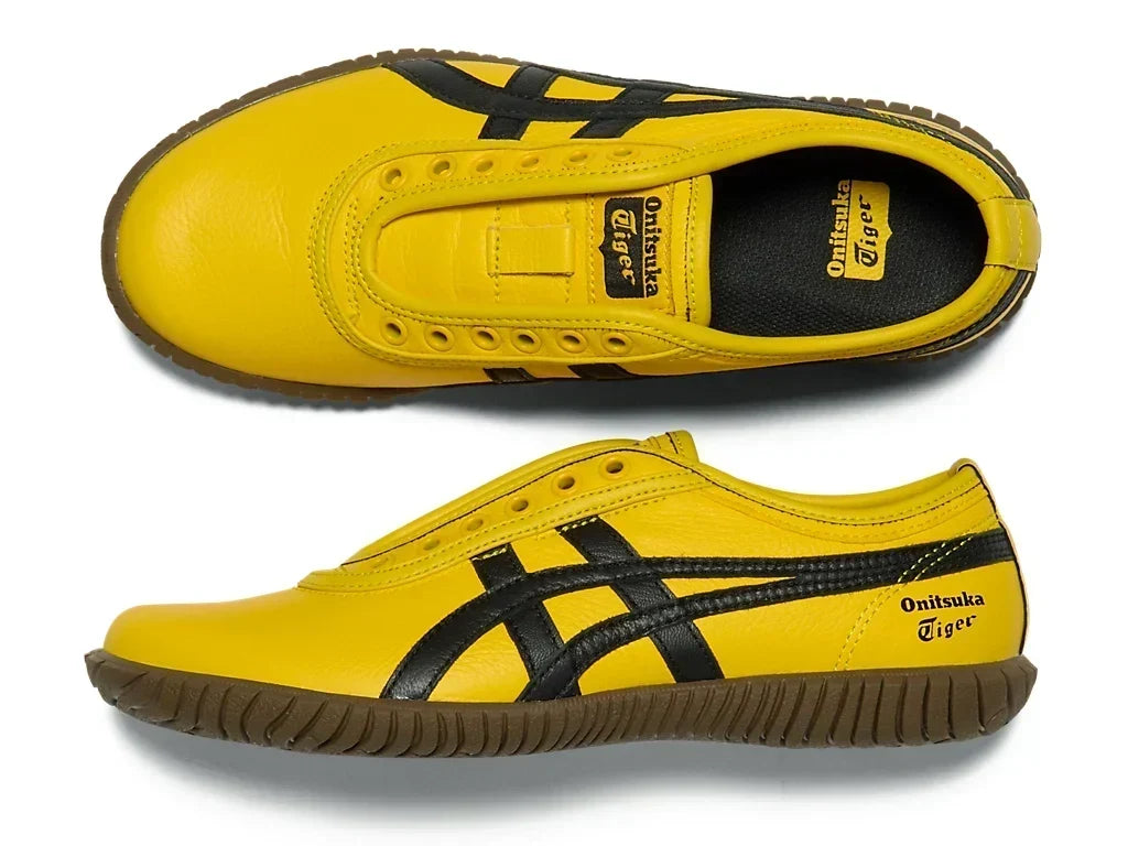 Onitsuka Tiger TSUNAHIKI SLIP-ON 1183C529 750 SUNFLOWER in YELLOW BLACK - product image from the listing.
