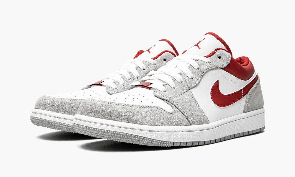 'White / Grey / Red' — Air Jordan 1 Low SE
