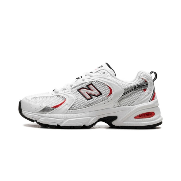 New Balance 530 White/Blast Red Sneakers - U530JR1