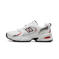New Balance 530 White/Blast Red Sneakers - U530JR1
