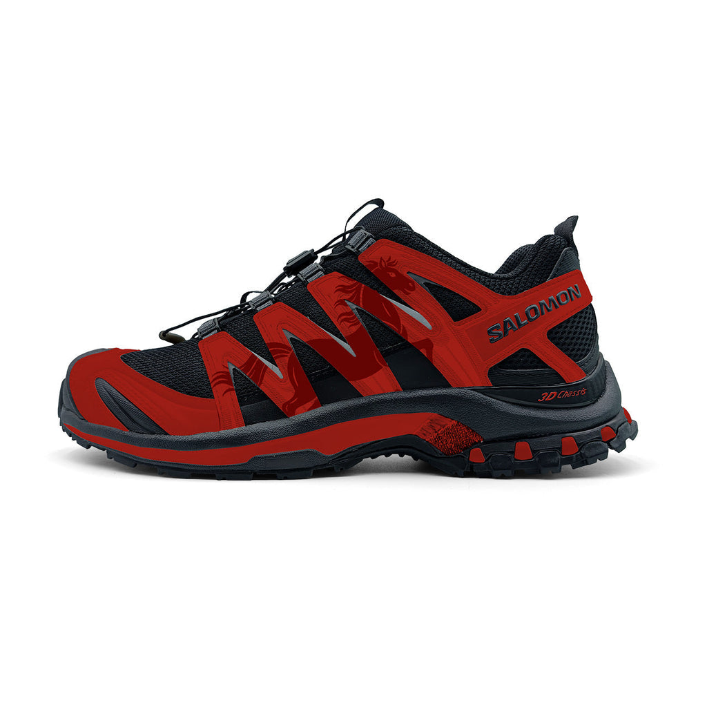 Salomon XA Pro 3D Red / Black Patterned Sneakers