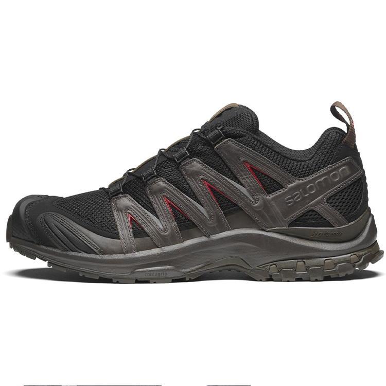 Salomon XA Pro 3D Black / Charcoal / Red Sneakers