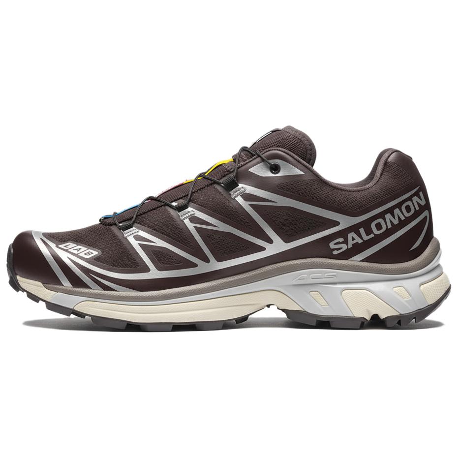 Salomon XT-6 Dark Brown / Silver Sneakers