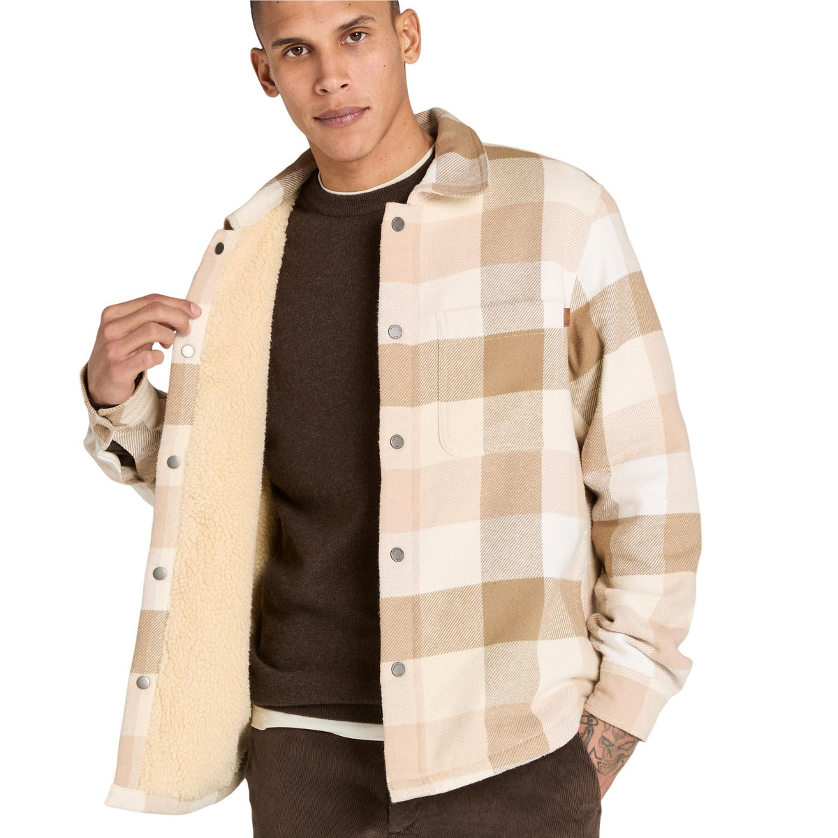 ANGORA YD Overshirt with High Pile Lining — product image