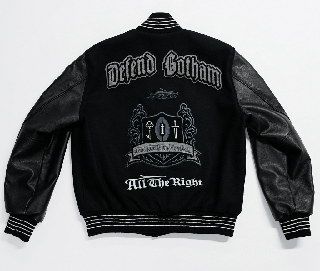 NFL Rivalries Varsity Set-In Jacket by Nike x Jets x All The Right — product image