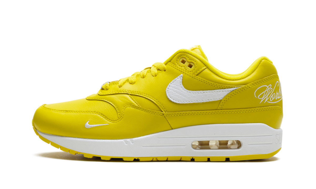 "Supreme Speed Yellow" Air Max 1 '87 SP HF8813 700 - product image from the listing.