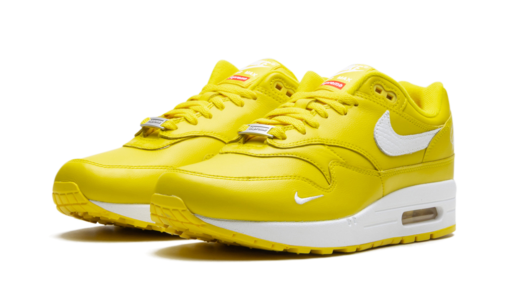 "Supreme Speed Yellow" Air Max 1 '87 SP HF8813 700 - product image from the listing.