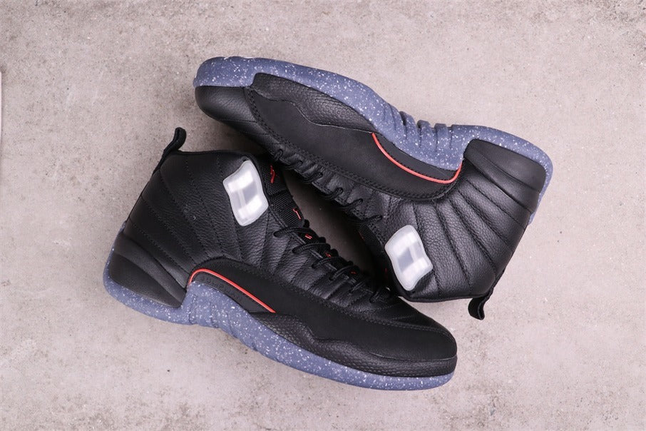 Air Jordan 12 Reverse Flu Game Sneakers Black DC1062-006 - product image from the listing.