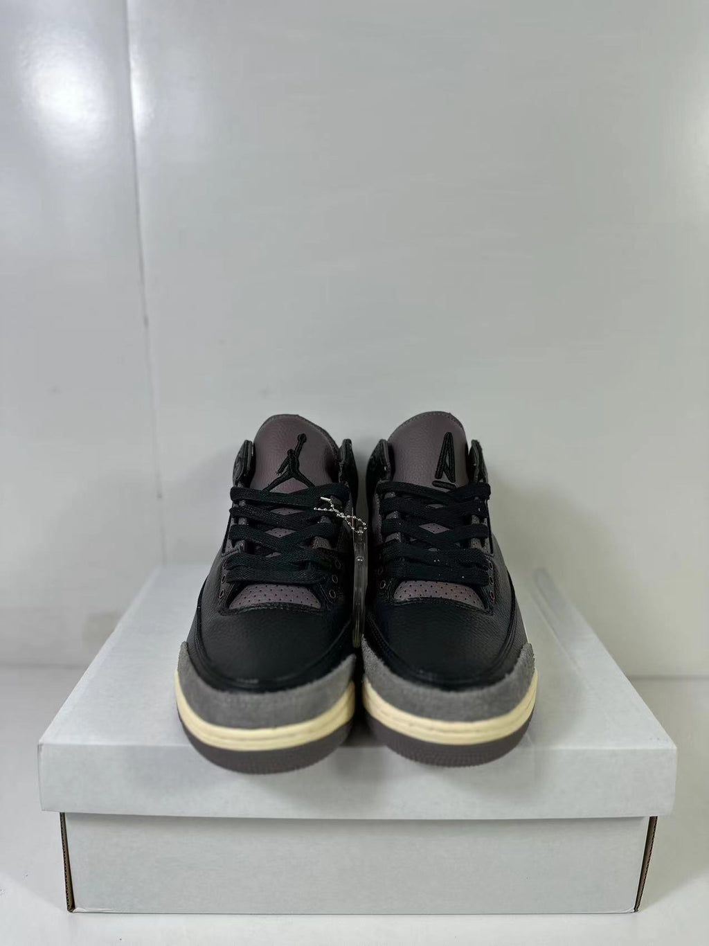 Air Jordan 3 Retro Black Purple FZ8411-001 Sneakers - product image from the listing.