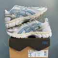 ASICS GEL-KAYANO 12.1 Running Sneakers in Blue Silver - product image from the listing.