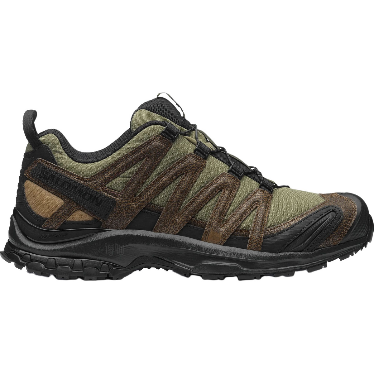 Salomon XA Pro 3D Distressed LTR Olive / Brown Sneakers