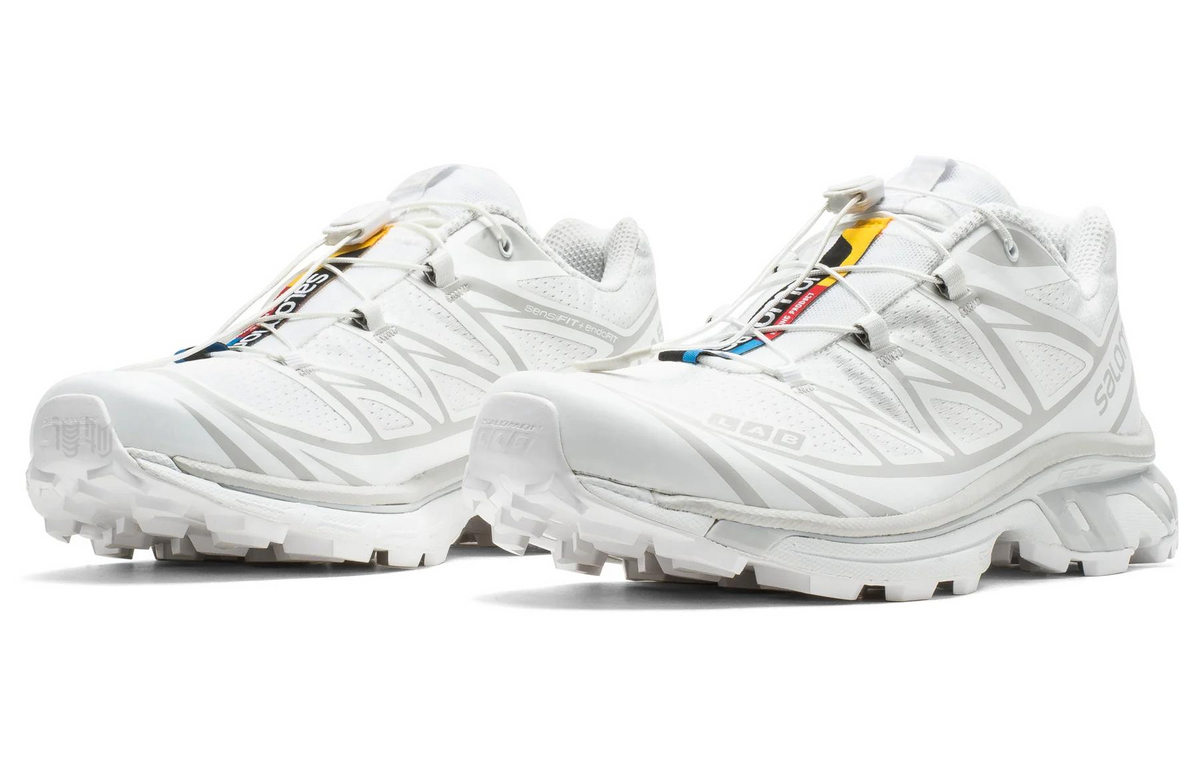 Salomon XT-6 White Tonal Sneakers