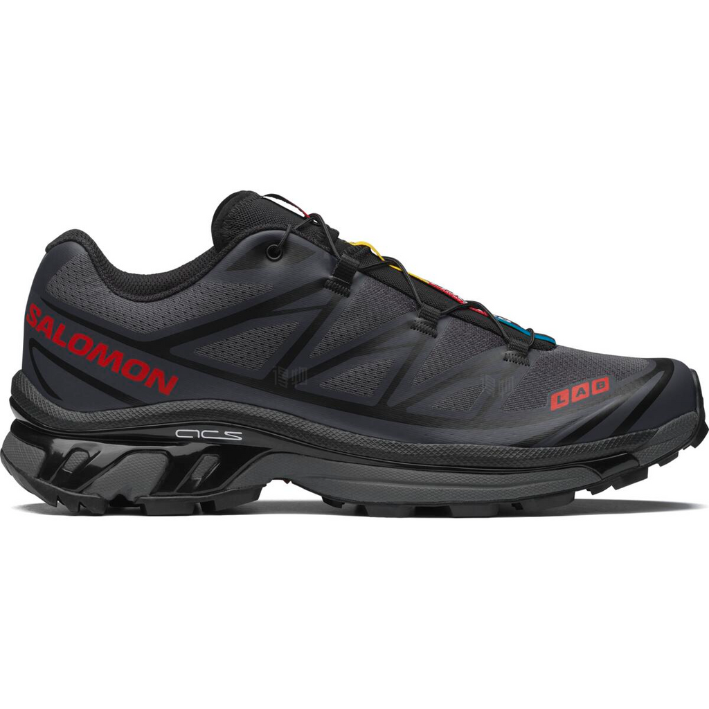 Salomon XT-6 Charcoal / Black / Red Sneakers