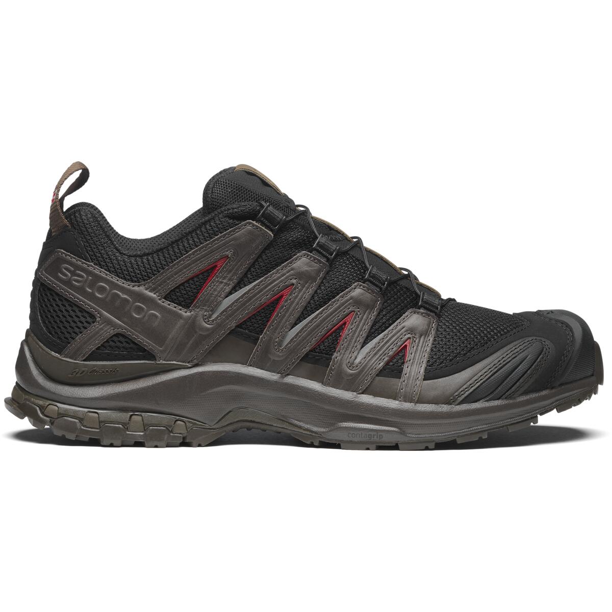 Salomon XA Pro 3D Black / Charcoal / Red Sneakers
