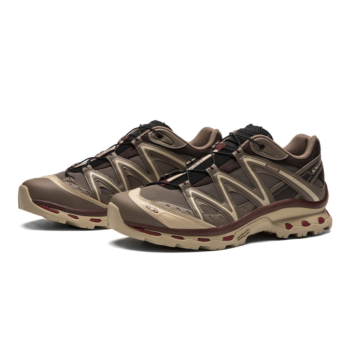 Salomon XT-Quest Brown / Taupe / Burgundy Sneakers