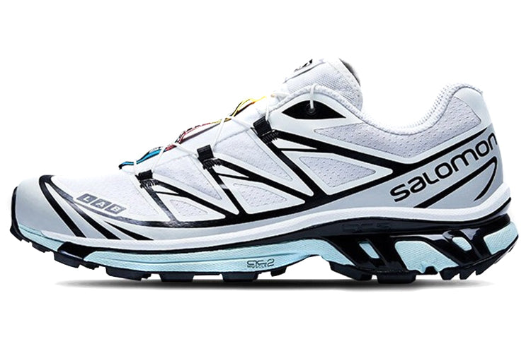 Salomon XT-6 White / Black / Ice Blue Sneakers