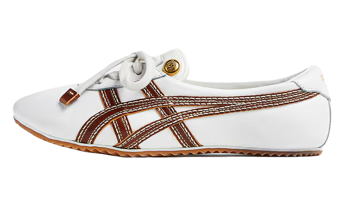 Onitsuka Tiger Tai Chi Sakura Nappa Wmns Versace in Brown Yellow 208780 - product image from the listing.