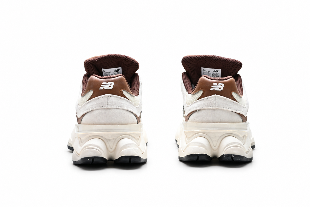 New Balance 9060 Cream / Brown Sneakers