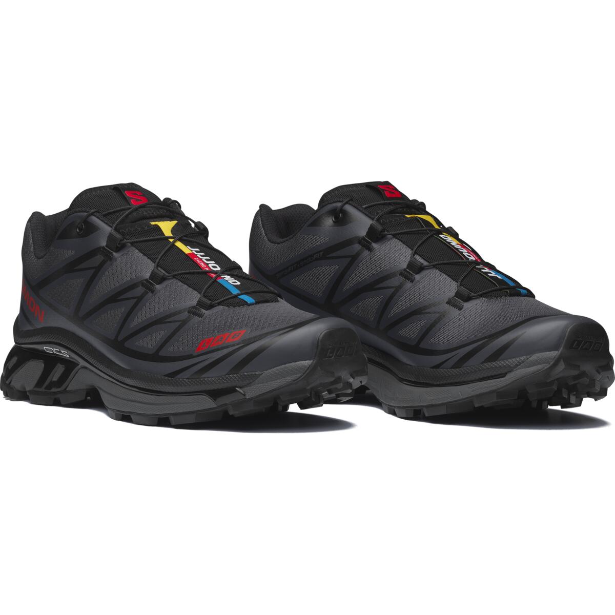 Salomon XT-6 Charcoal / Black / Red Sneakers
