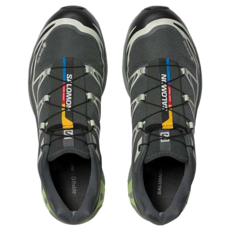 Salomon XT-6 GTX Charcoal / White / Lime Sneakers