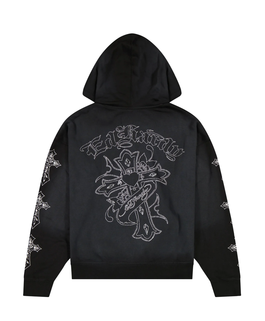 CROSSES BOXY ZIP HOODIE by ED HARDY — product image