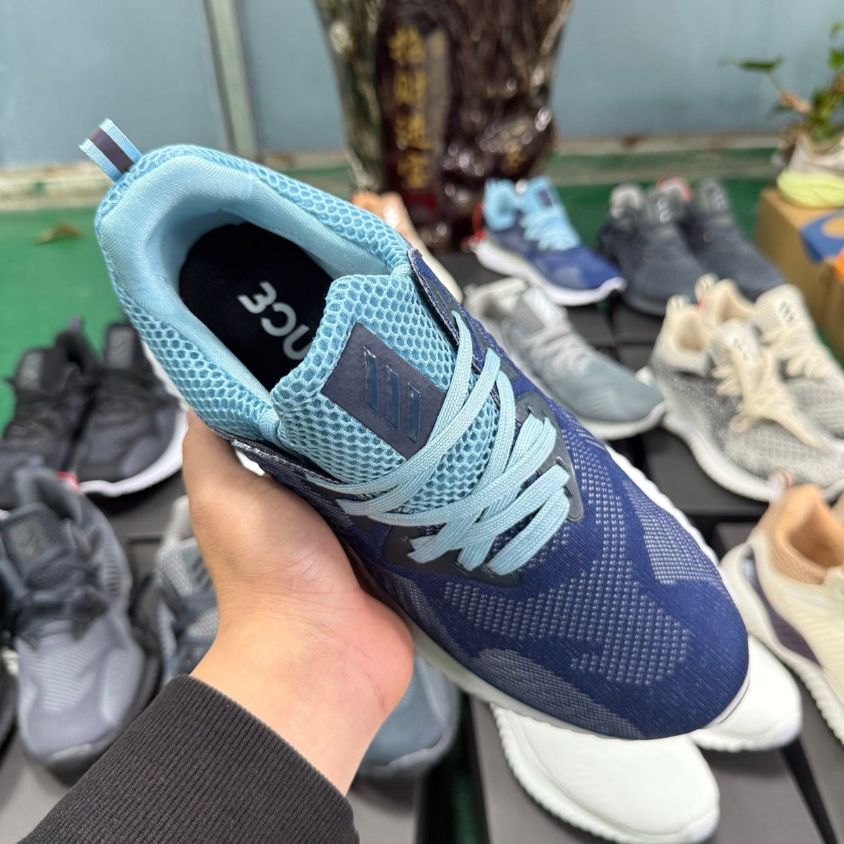 Navy Blue adidas Alphabounce HPC AMS M Sneakers - product image from the listing.