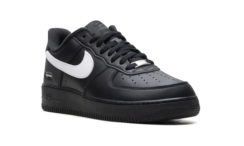 "Supreme - Mini Box Logo Black / White" Air Force 1 Low CU9225 002 - product image from the listing.