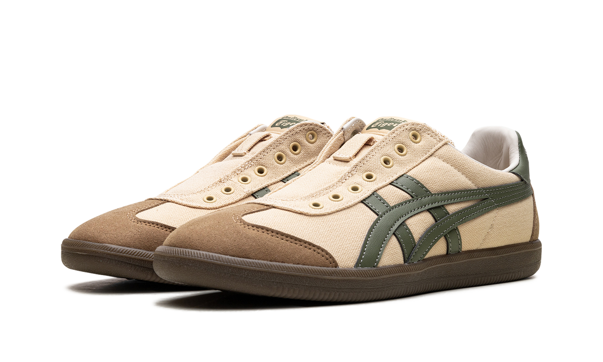 Onitsuka Tiger Tiger Tokuten Slip On in Beige Brown Green 140409 - product image from the listing.