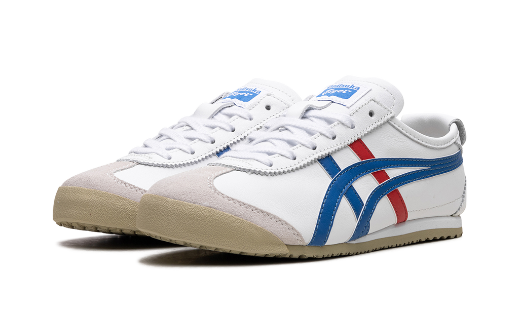 Onitsuka Tiger Mexico 66 in White Blue Red 124348 - product image from the listing.