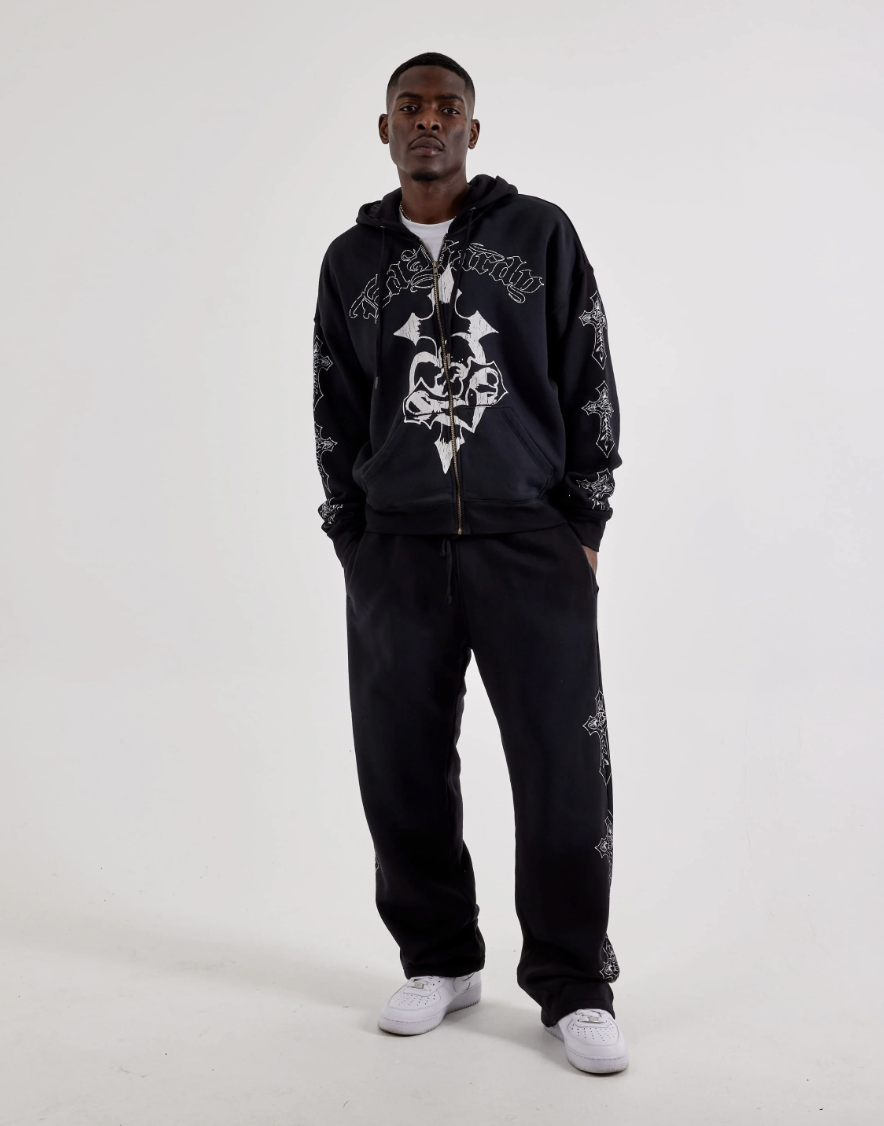CROSSES BOXY ZIP HOODIE by ED HARDY — product image