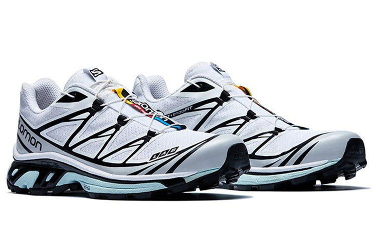 Salomon XT-6 White / Black / Ice Blue Sneakers