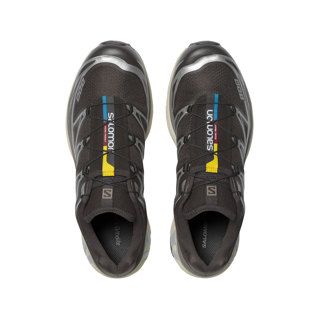 Salomon XT-6 Dark Brown / Silver Sneakers