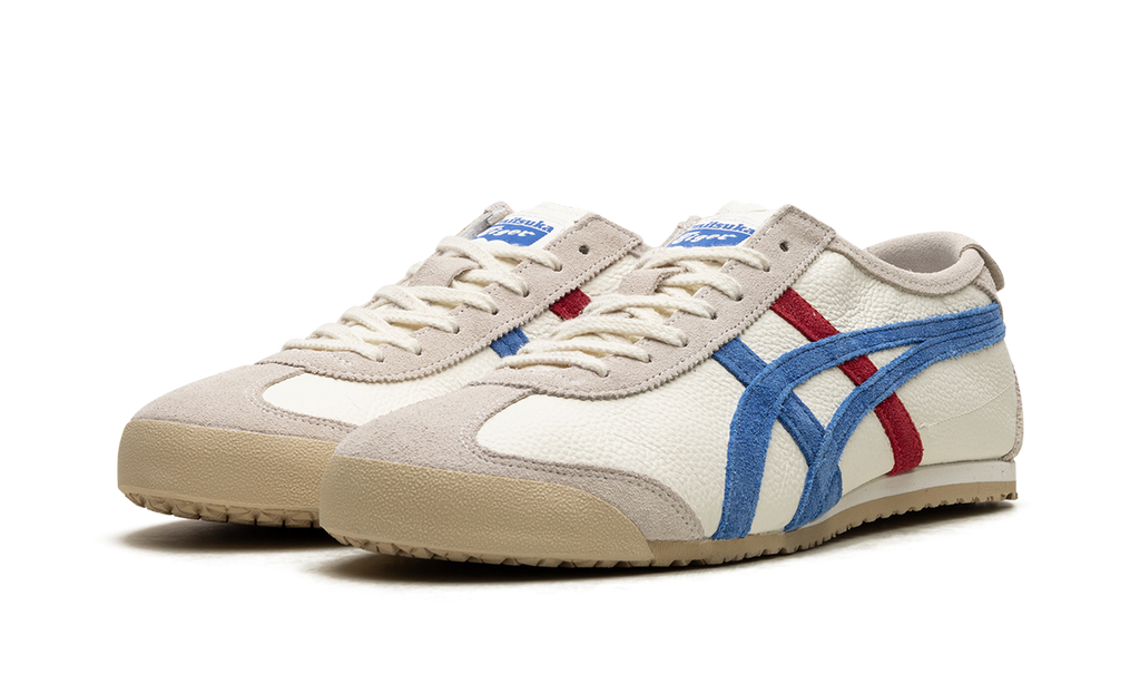 Onitsuka Tiger Mexico 66 Vintage in White Directoire Blue 121313 - product image from the listing.