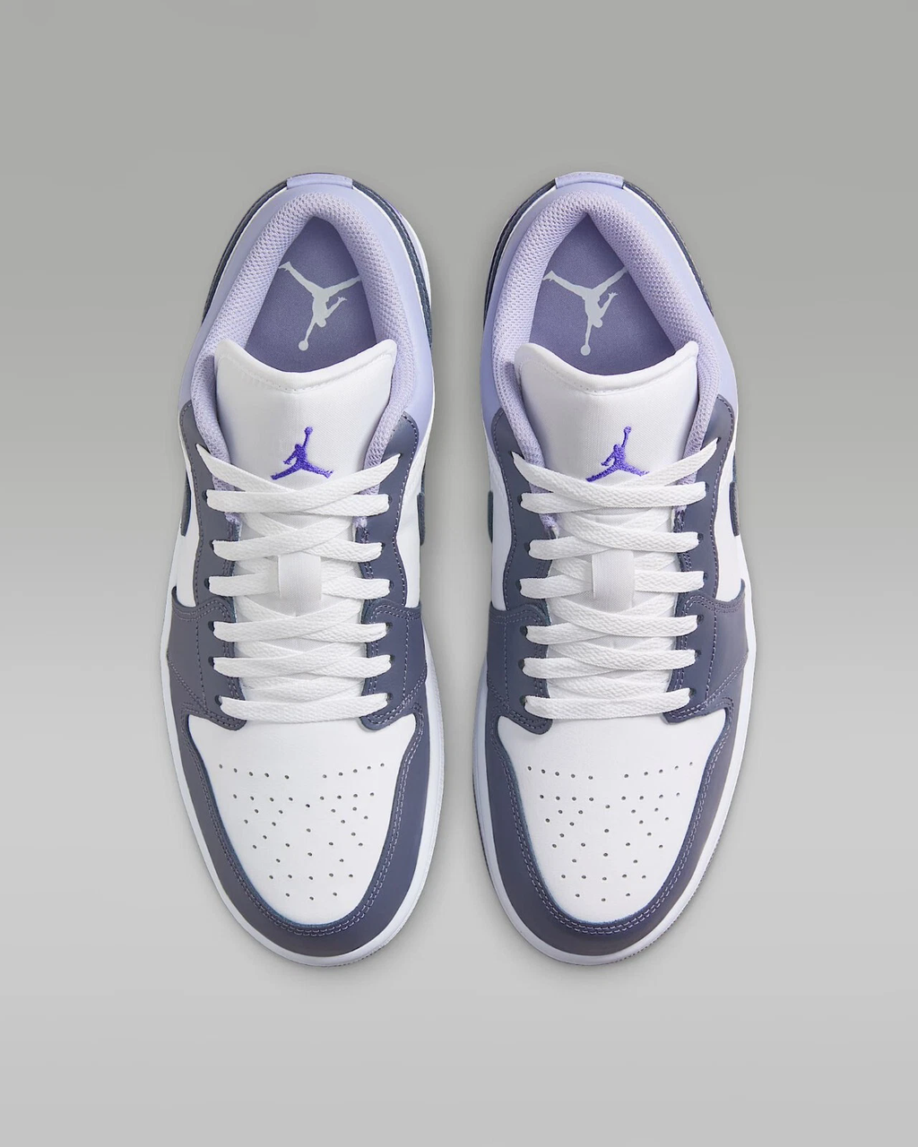 White Purple — Air Jordan 1 Low Sneakers 553558-145
