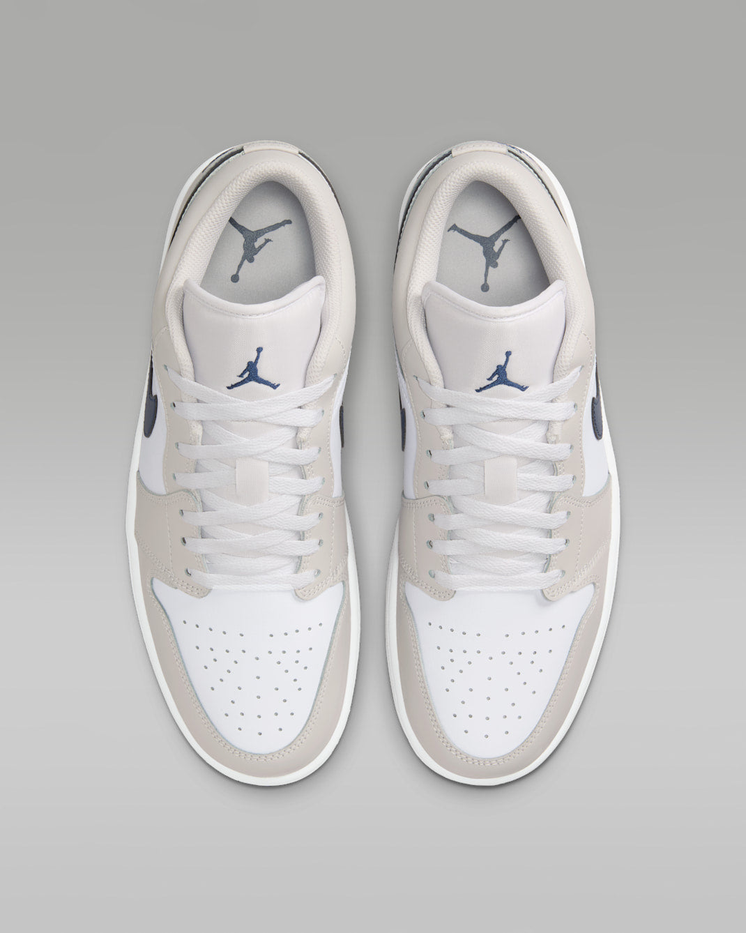 White/Neutral Grey — Air Jordan 1 Low 553558-146