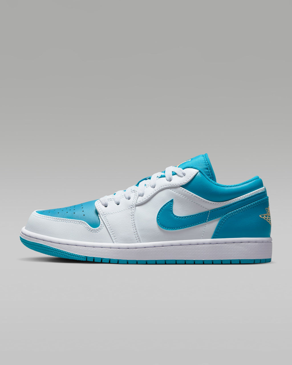 White Aquatone — Air Jordan 1 Low Sneakers 553558-174