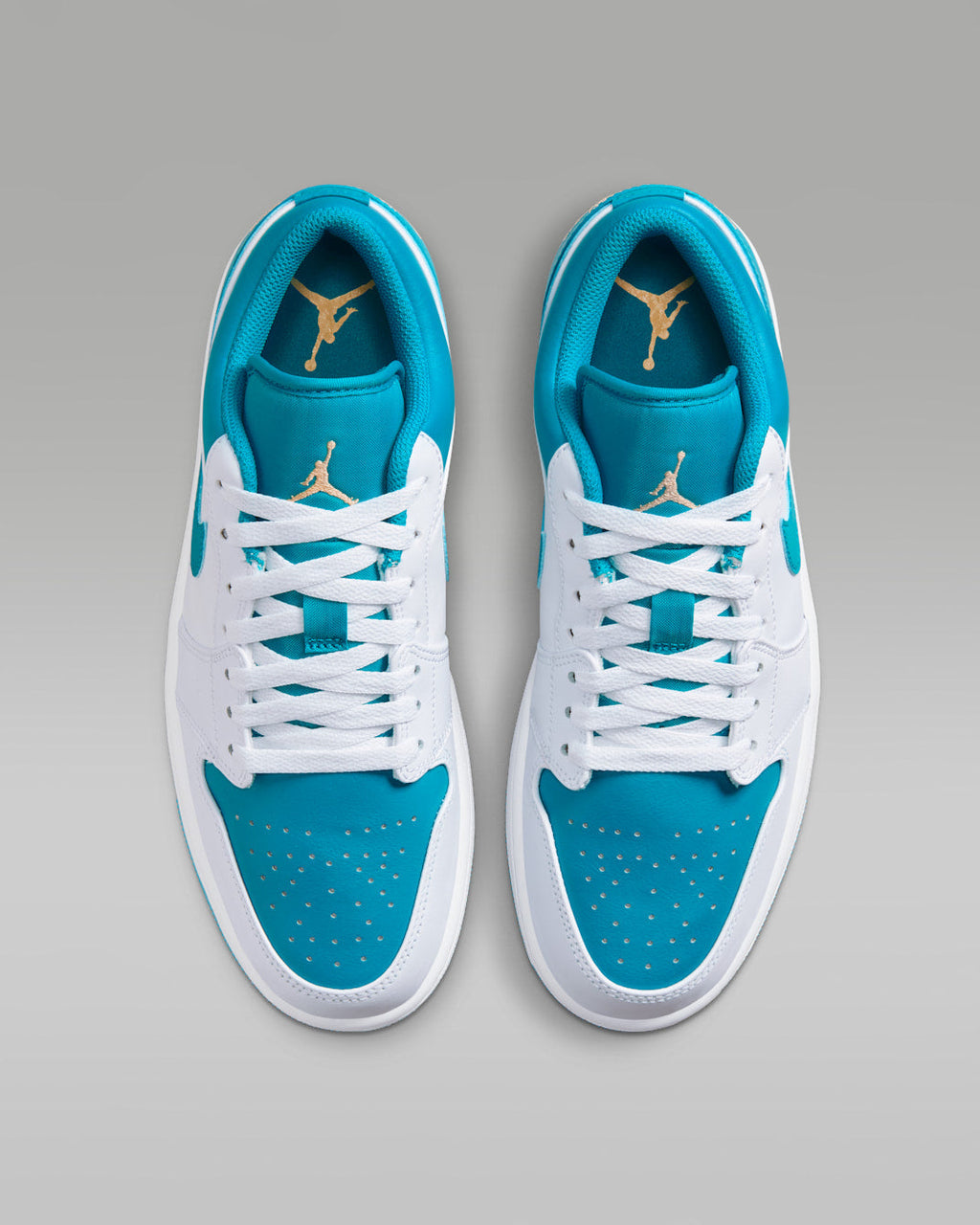 White Aquatone — Air Jordan 1 Low Sneakers 553558-174