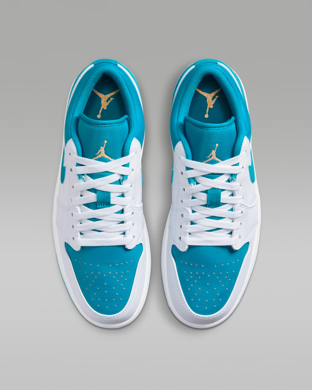 White Aquatone — Air Jordan 1 Low Sneakers 553558-174