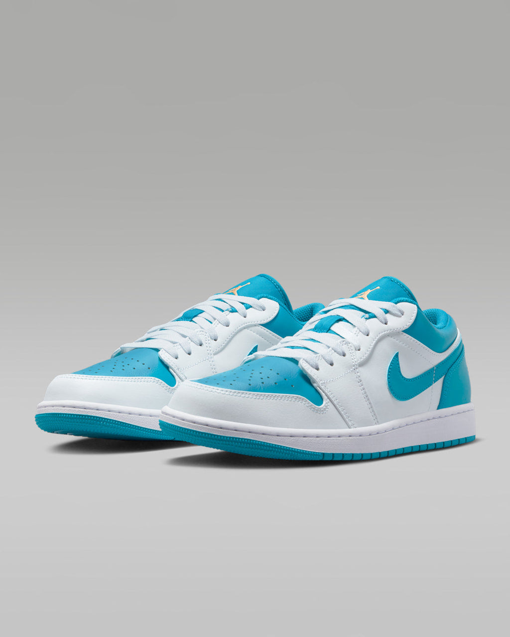 White Aquatone — Air Jordan 1 Low Sneakers 553558-174