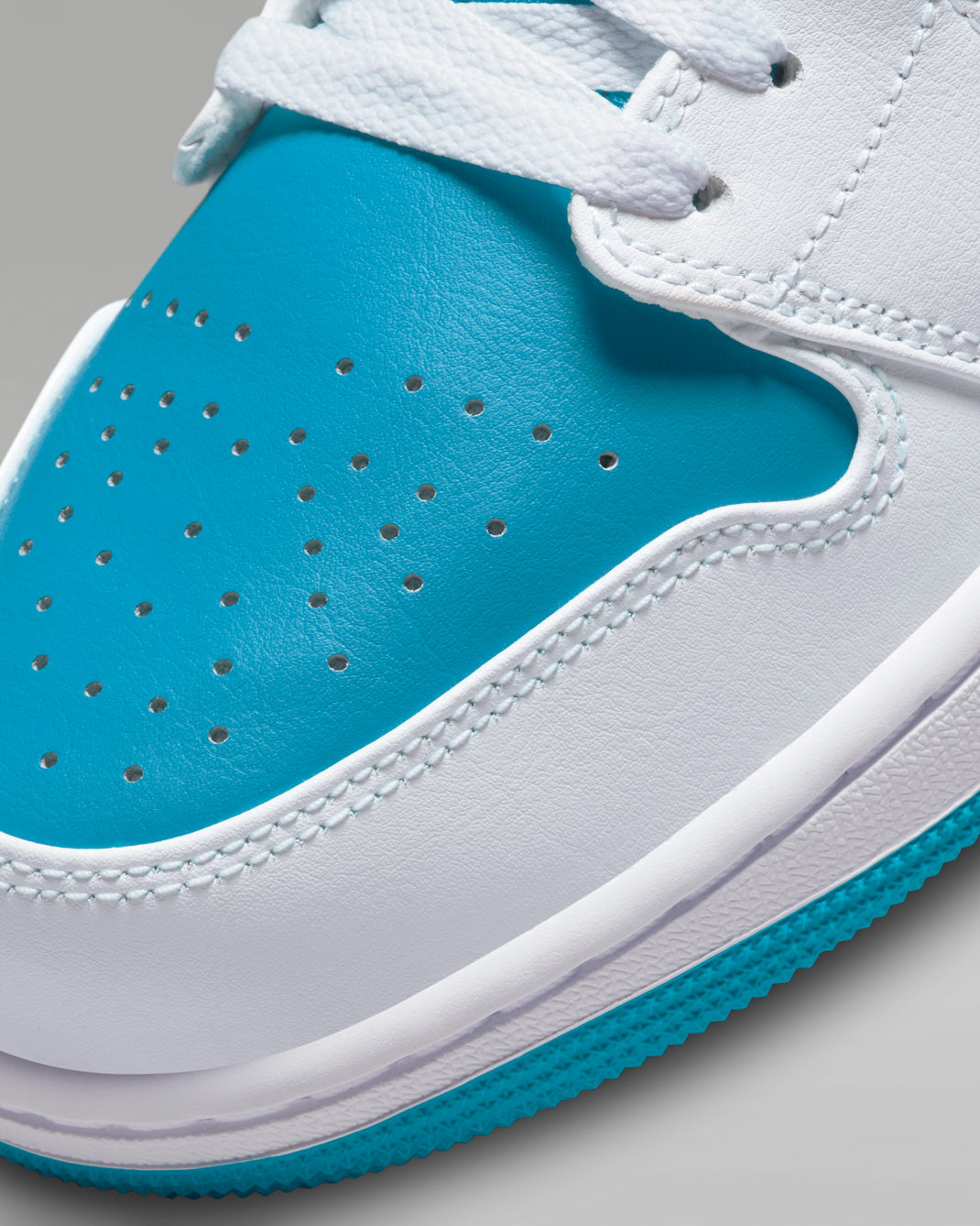 White Aquatone — Air Jordan 1 Low Sneakers 553558-174