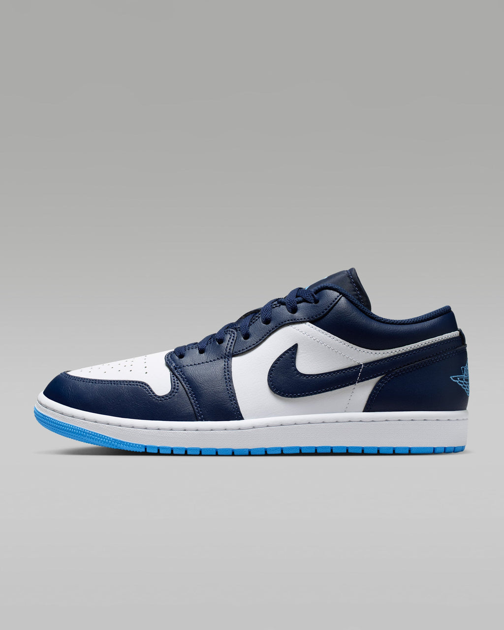 Midnight Navy/White — Air Jordan 1 Low 553558-404