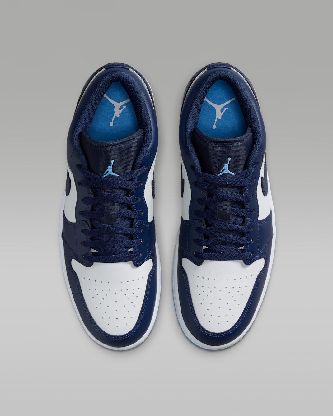 Midnight Navy White — Air Jordan 1 Low Sneakers 553558-404